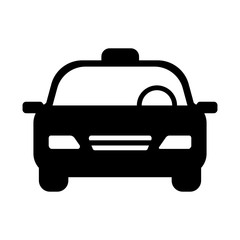 Taxi car sign icon. Public transport symbol. Vector