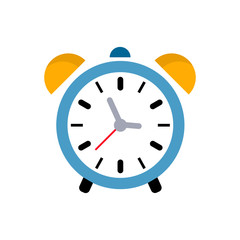 Alarm icon. Clock icon - Clock symbol, vector alarm illustration isolated