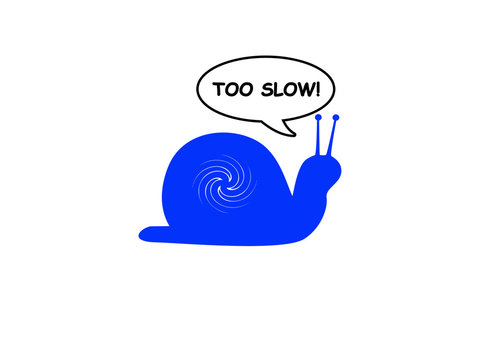 Snail with speech bubble