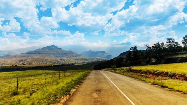 Traveling between Harrismith and Bethlehem South-Africa