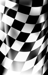checkered flag waving racing background vector