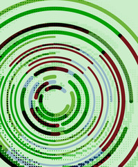 Circular lines, circles, geometric abstract background