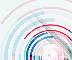 Circular lines, circles, geometric abstract background