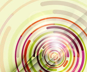 Circular lines, circles, geometric abstract background