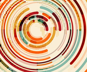 Circular lines, circles, geometric abstract background