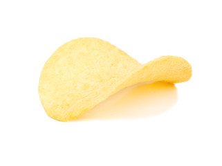 Potato chips isolated