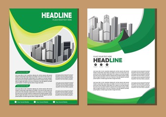 Business abstract vector template. Brochure design, cover modern layout, annual report, poster, flyer in A4 with colorful triangles, geometric shapes for tech, science, market with light background