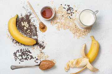 ingredients for overnight oatmeal