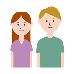 男女　イラスト