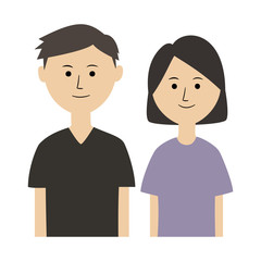 男女　イラスト