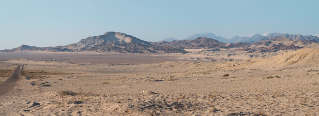 Mountain panorama in Ras Mohamed, Egypt, South Sinai