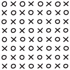 xoxo, seamless pattern