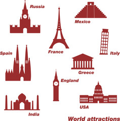 Icons of world sights