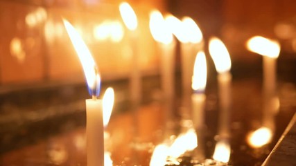 People candles church