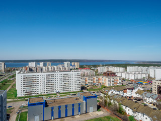 Naberezhny Chelny micro district city on kama river