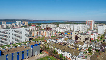 Naberezhny Chelny micro district city on kama river