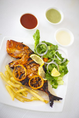 GRILLED FISH WITH VEGETABLE
