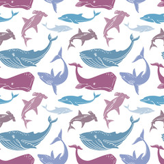 seamless ocean creatures