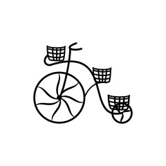 Vintage bycicle silhouette