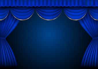 Background  curtain stage.