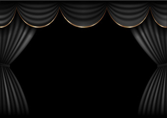 Background  curtain stage.