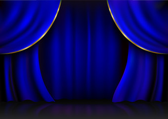 Background  curtain stage.