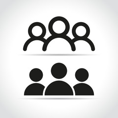 people icons on white background