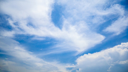 Fototapeta premium Blue sky with clouds