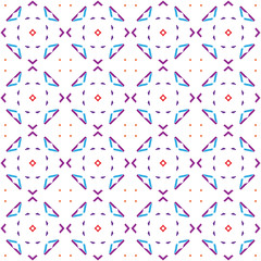 Ancient Geometric pattern in repeat. Fabric print. Seamless background, mosaic ornament, ethnic style. 