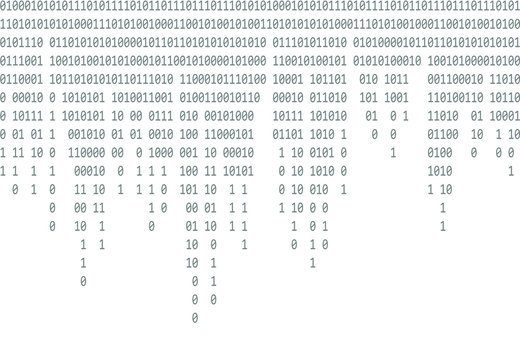 Binary code background. Streaming binary code background. Digital technology wallpaper. Cyber data, decryption and encryption. Hacker background concept. Vector illustration