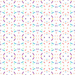 Ancient Geometric pattern in repeat. Fabric print. Seamless background, mosaic ornament, ethnic style. 