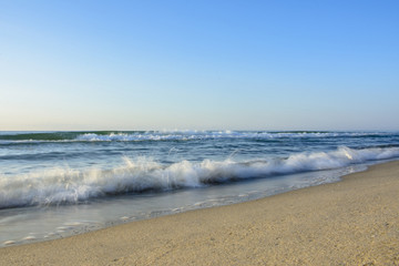 Amazing waves on the magnificent coast of the Black Sea