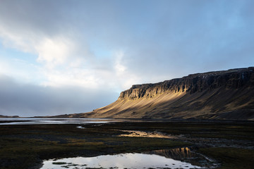 Fantastic landscape of the south Iceland. Autumn.