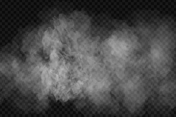 Foto auf Acrylglas Vector realistic isolated smoke effect for decoration and covering on the transparent background. © comicsans