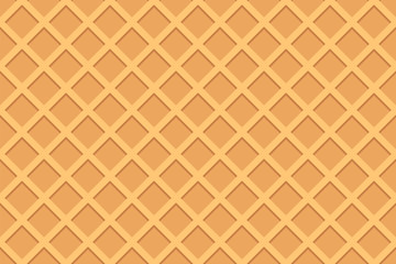 Seamless pattern of waffle. The texture of the waffle. Sweet food