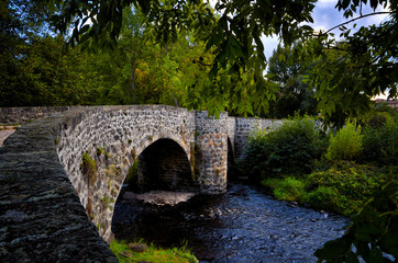 Fototapeta na wymiar Pont Tordu (crooked bridge) at Le Puy en Velay, France