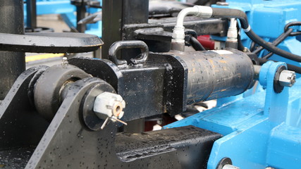 Power hydraulic cylinder. Agricultural machinery..