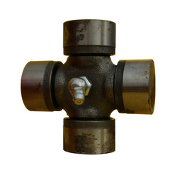 Cross-bearing cardan gear with a lubricating nipple.