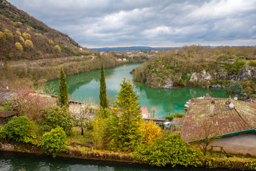 Canal de la Bourne Saint Nazaire en Royans  in the Auvergne Rhône Alpes region Travel Frence