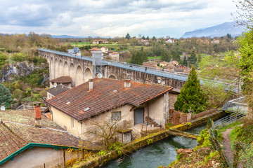 Canal de la Bourne Saint Nazaire en Royans  in the Auvergne Rhône Alpes region Travel Frence