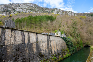Aquaduct  Saint-Nazaire-en-Royans  in the Auvergne-Rhône-Alpes Frence