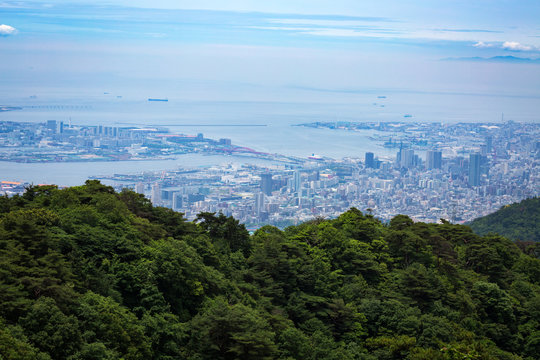 Kobe City in Mount Rokko