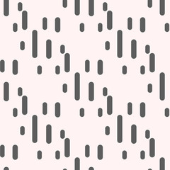 Rounded lines seamless pattern. Black and white background with halftone transition.