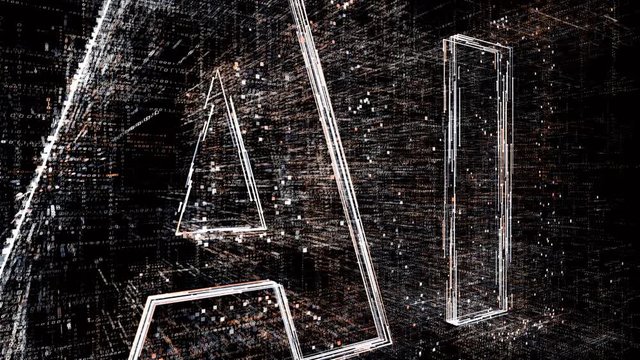 4k AI,The Matrix style binary code,Matrix of changing from zero to one digits,Global internet worldwide.abstract future tech background.