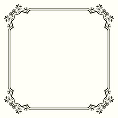 Frame with decorative corners