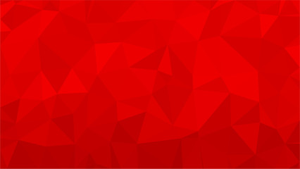 Red polygonal illustration background. Low poly style.