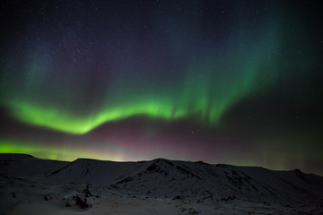 Polarlicht - Aurora borealis über Island