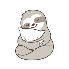 Cute sleepy sloth © sudowoodo