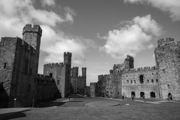 Fototapeta na wymiar Festungsanlage in Wales