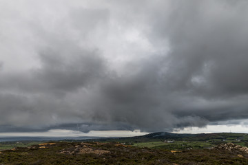 Sturmwolken über Wales